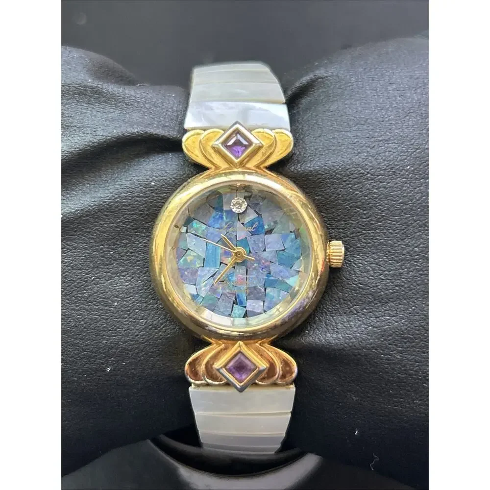 Lucoral Mosaic Dial Women’s Stretch Band Quartz Watch